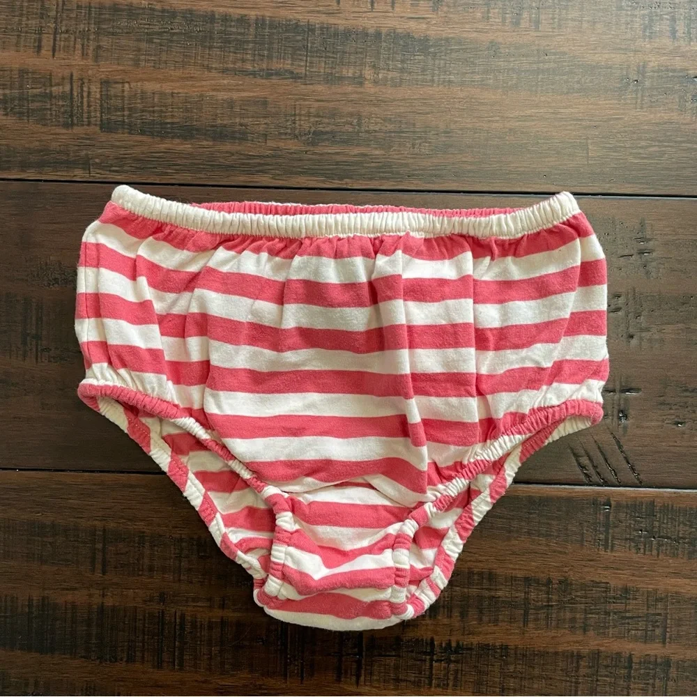 Ralph Lauren Pink Stripe Dress and Bloomers Set Size 18 mos.